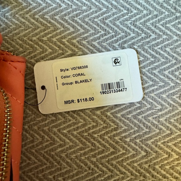 626-RITT Guess Shoulder Coral Blakely Status Luxe NWT Gold Hardware Satchel - Picture 8 of 16